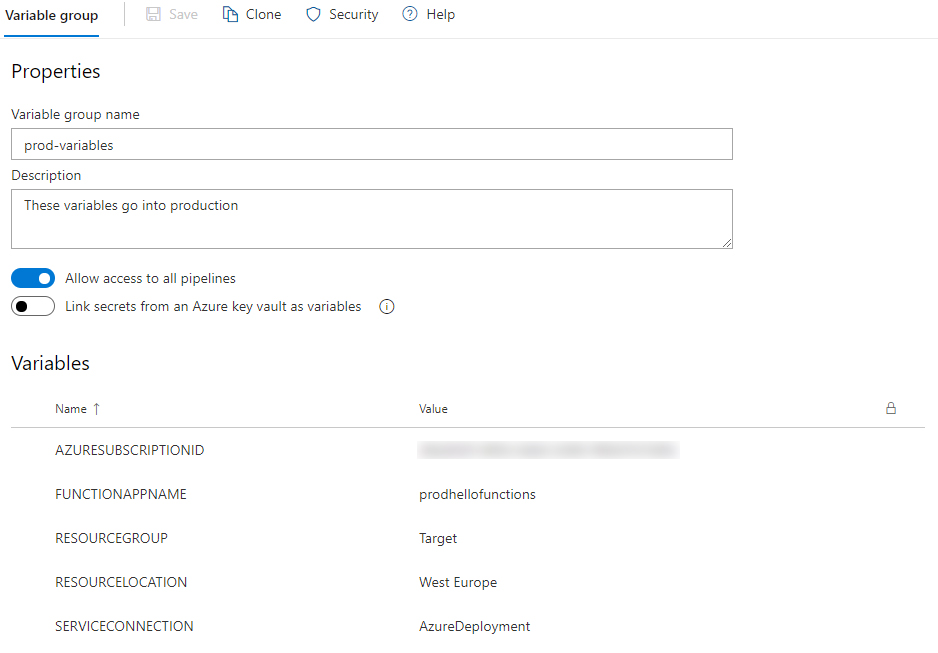 Create a new service connection